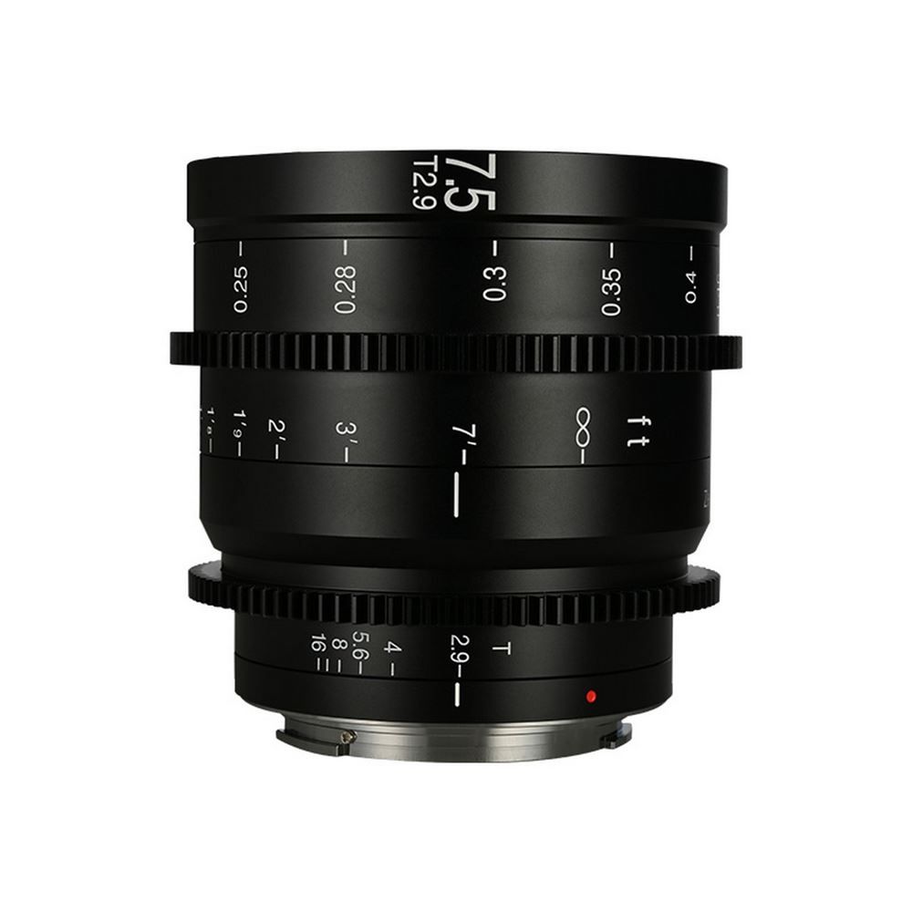 Objetivo de vídeo híbrido Laowa 7,5mm T2.9 Cero-D S35 Cine Negro para Fuji X