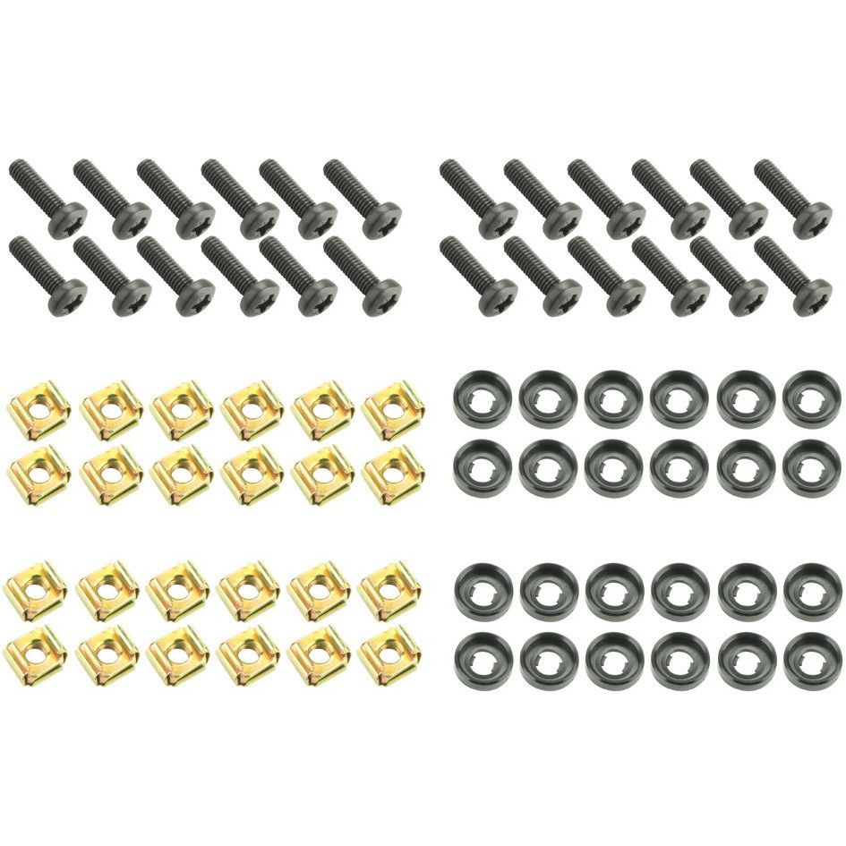 Adam Hall M6 Screw and Nut Set (24-piece)