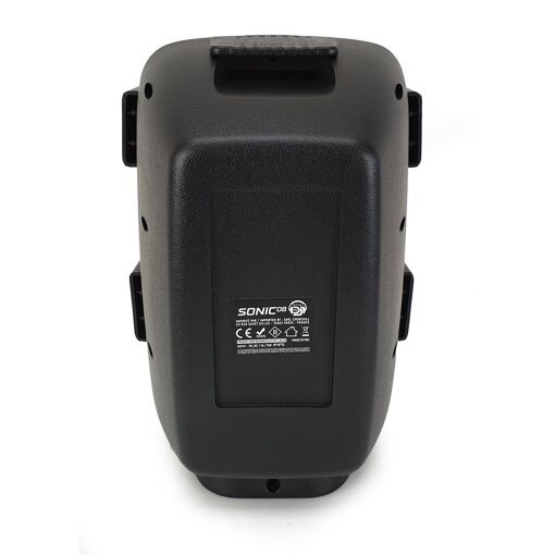 MyDj Sonic08 400W Portable Speaker with LED Lights, Bluetooth, USB, FM Radio, AUX, Wireless Karaoke Microphone