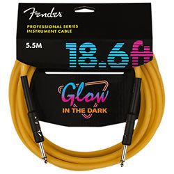 Fender Glow in the Dark Cable, Orange, 5.5M