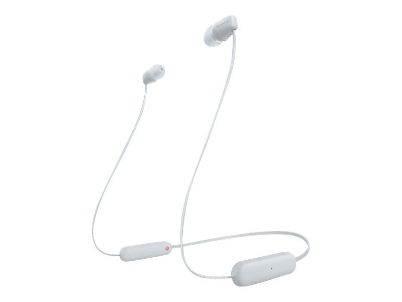 Sony WI-C100 - Écouteurs intra-auriculaires sans fil avec micro - Blanc