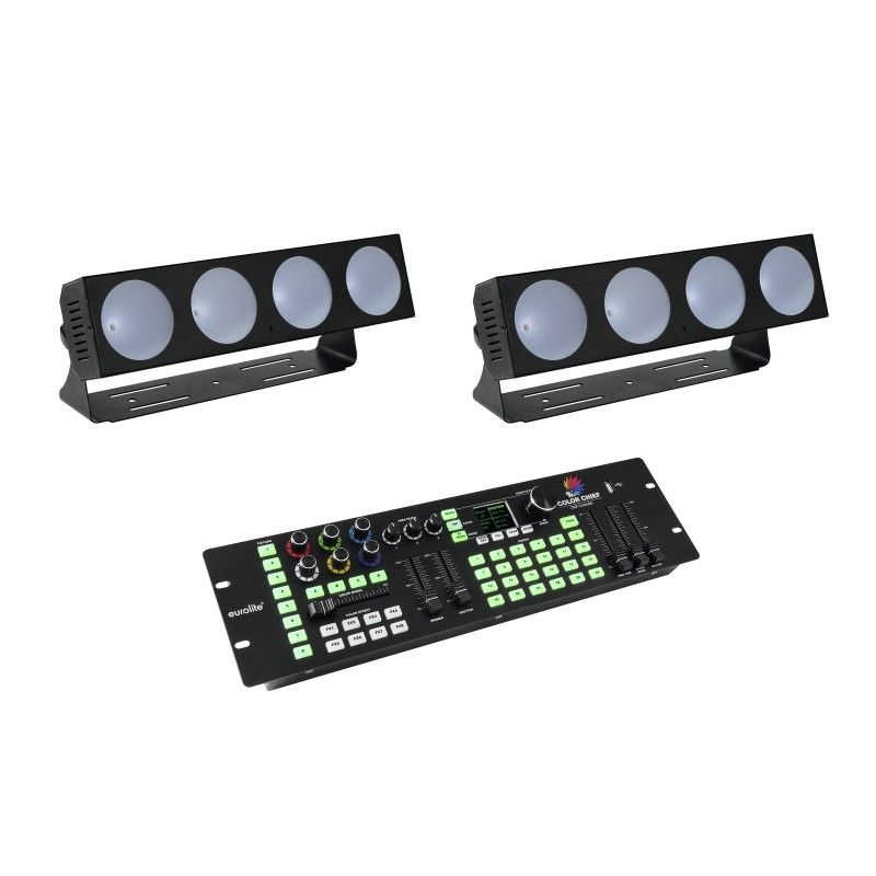 Eurolite LED Lighting Set (2x CBB-4 + DMX Controller)