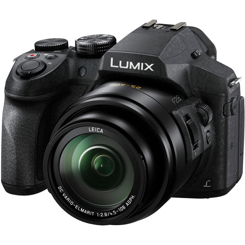 Panasonic Compact Digital Camera - 12.1 MP - 4K/25 FPS - 24x Optical Zoom - Leica - Wi-Fi - Black