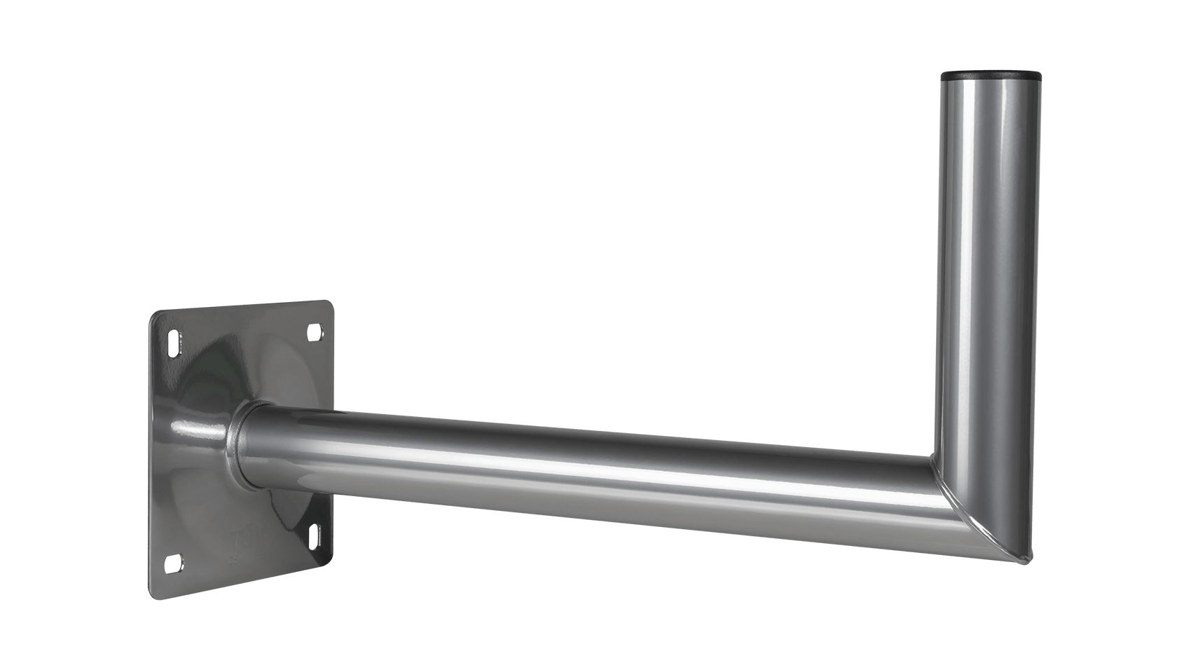 HDME High Quality Aluminium Wall Bracket WH5 for Satellite Mirror - 450mm Clearance, Oval Hole