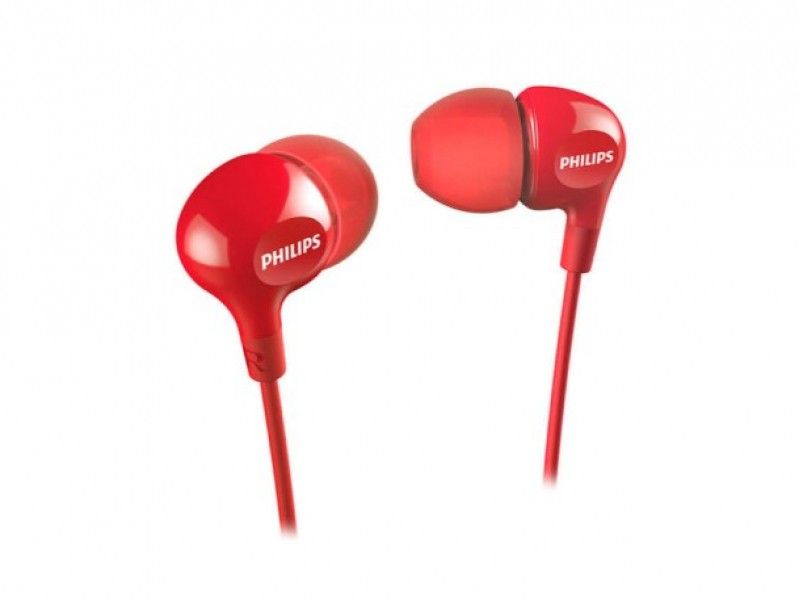Philips Wired In-Ear Headphones SHE3555RD/00 (Red)