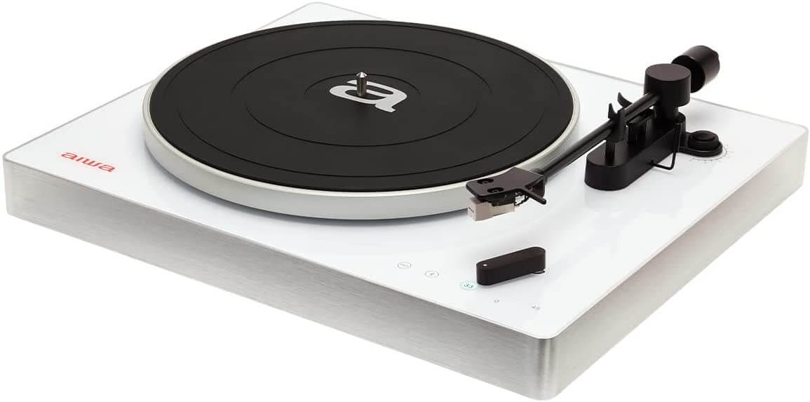 Aiwa APX-680BT/WT Wireless Vinyl Player, Platinum White