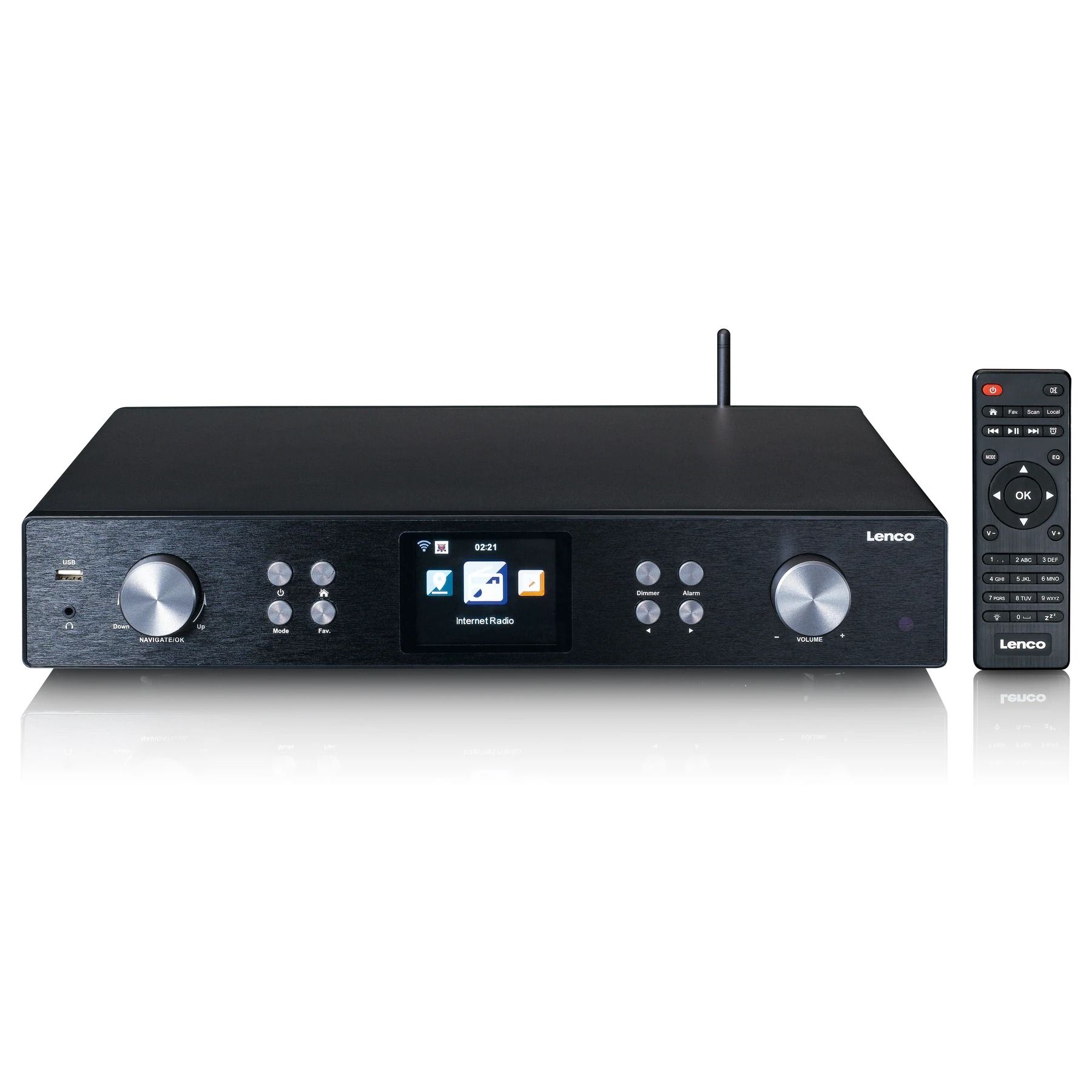 Lenco Internet Radio DIR-250BK (DAB+/FM/MP3, Black)