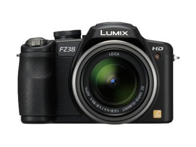 Panasonic Lumix FZ38EF-K Digital Camera - Compact - 12.1MP - 720p - 18x Optical Zoom - Leica - Black