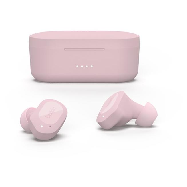 Auriculares Belkin SoundForm Play con cancelación activa de ruido inalámbricos - Rosa