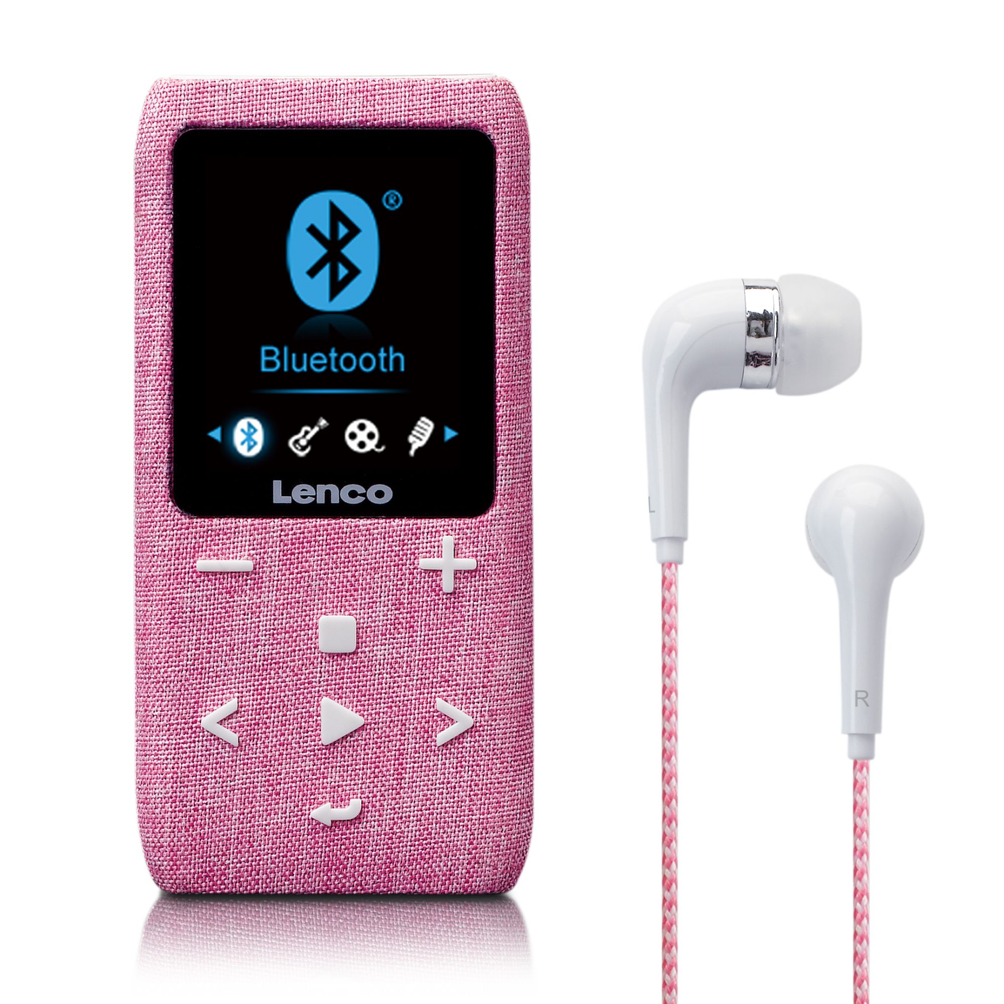 Lenco Xemio-861PK 8GB Micro SD Bluetooth MP3/MP4 Player - Rose