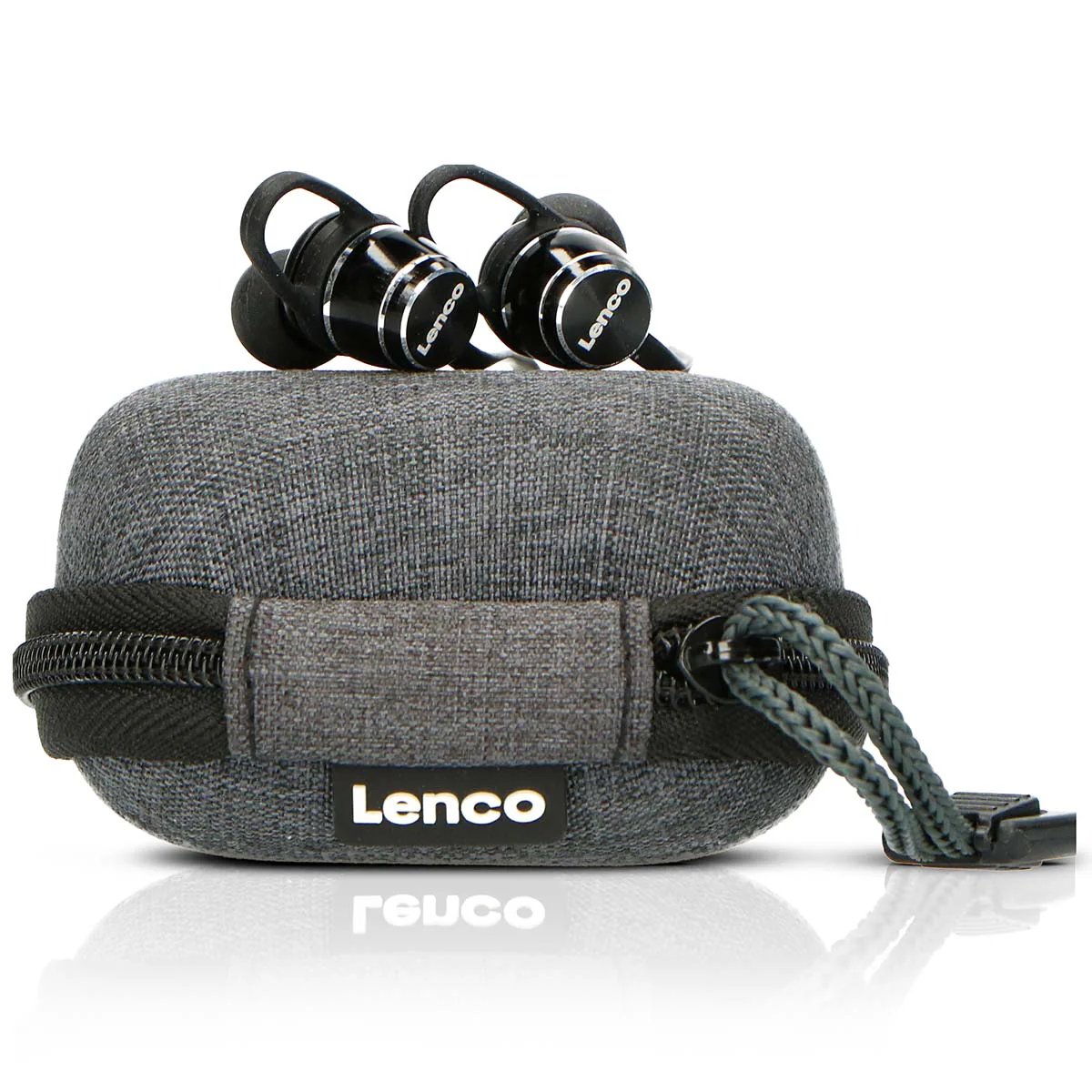 Lenco EPB-160BK - Sweatproof Bluetooth Earbuds with Charging Case - Black