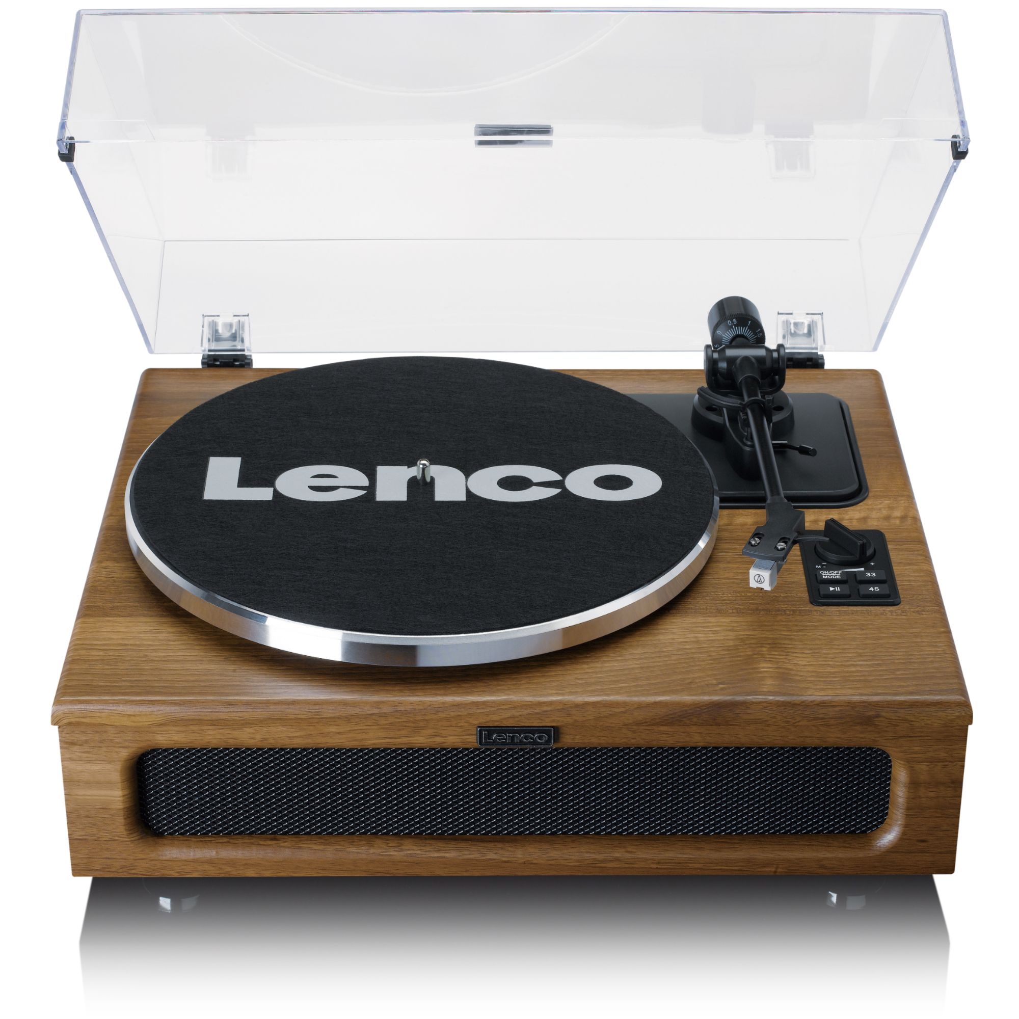 Reproductor de vinilos inalámbrico Lenco LS-410WA - 4 altavoces, acabado madera