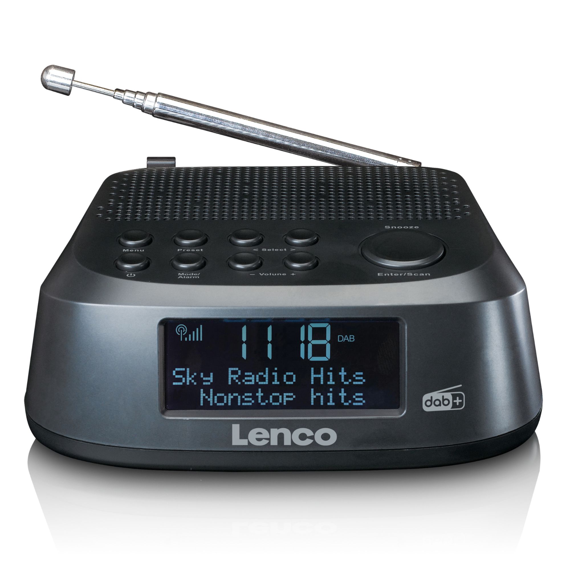Radio despertador Lenco CR-605BK DAB+ y FM - Negro