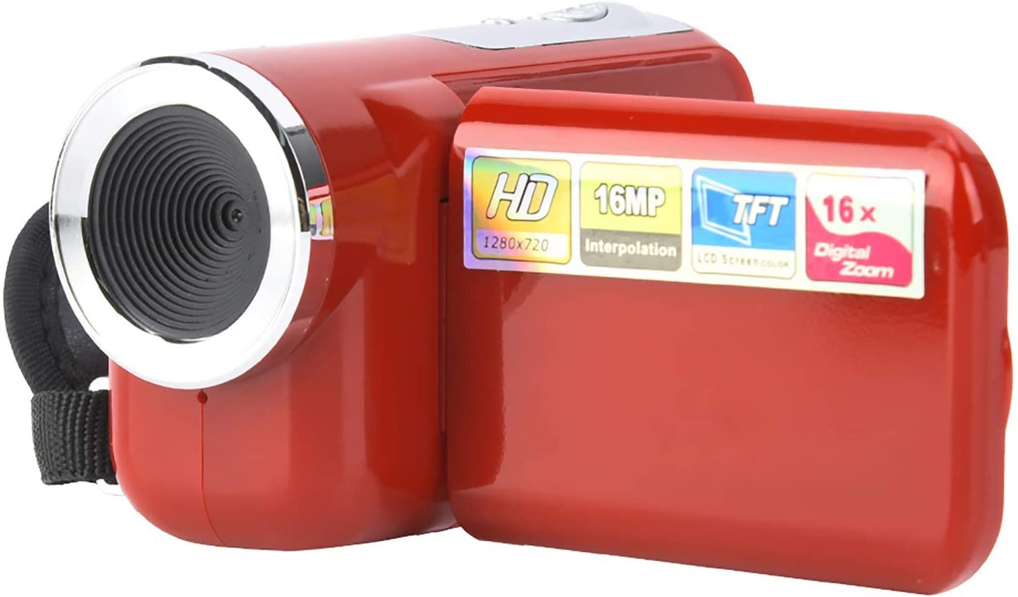 Vendos85 2-Inch Digital Camera with TFT LCD Screen (Red, 1080x720)