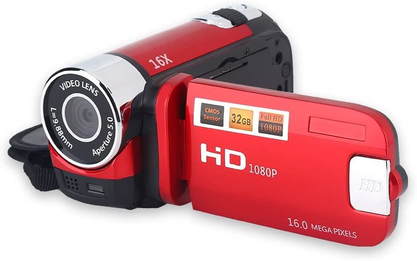 Vendos85 Full HD 2.7-inch Digital Camera Black + 1x 32GB Micro SD Card