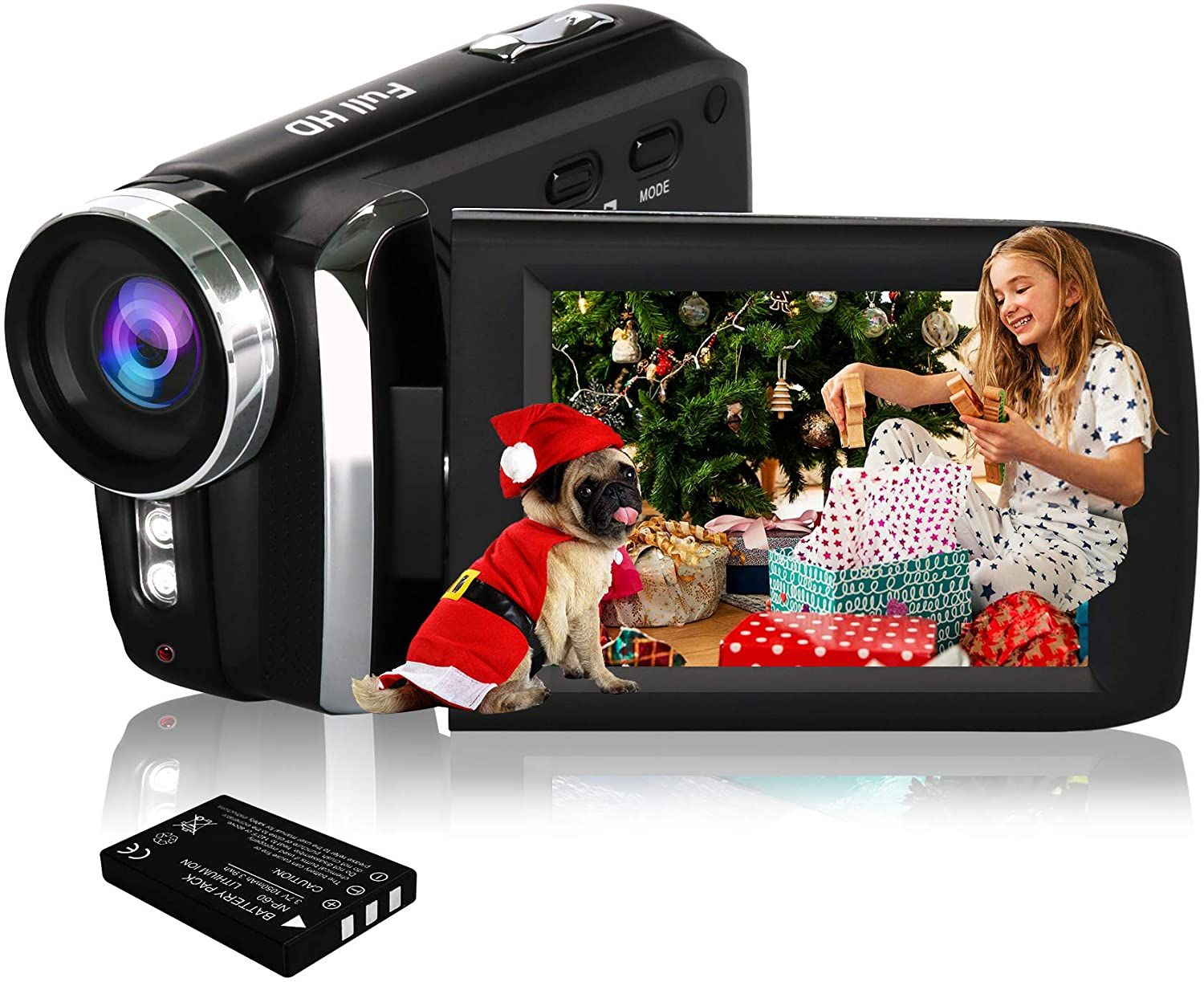 Vendos85 Full HD 2.8-inch Digital Camera 1080P 24MP Black Grey