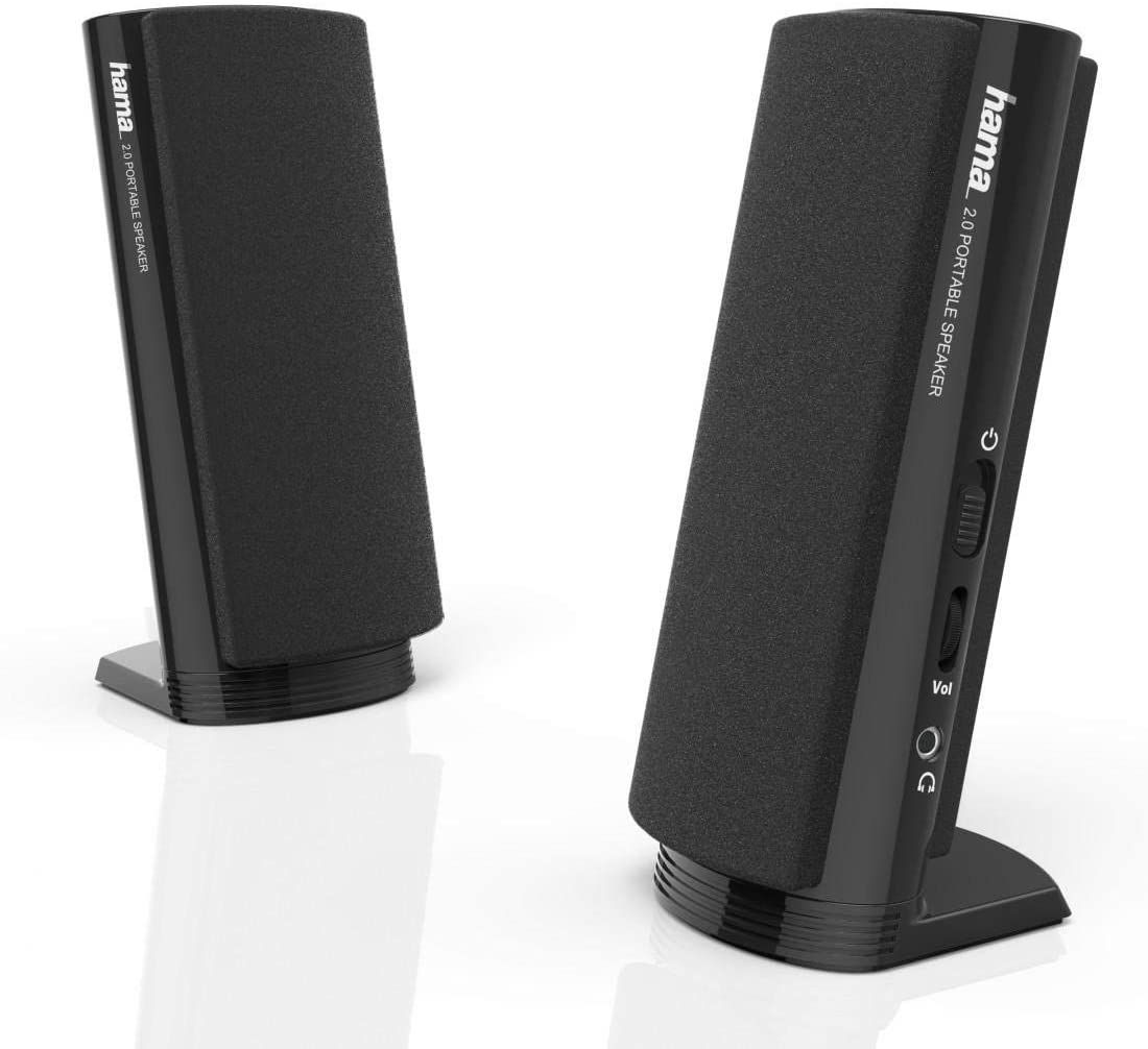 Enceintes multimédia Hama 2.0, 2,5 W, Noir