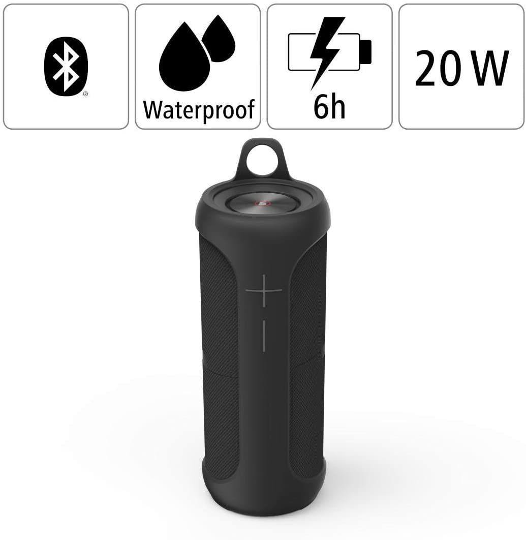 Haut-parleur Bluetooth portable Hama étanche IPX7 20W (Noir)