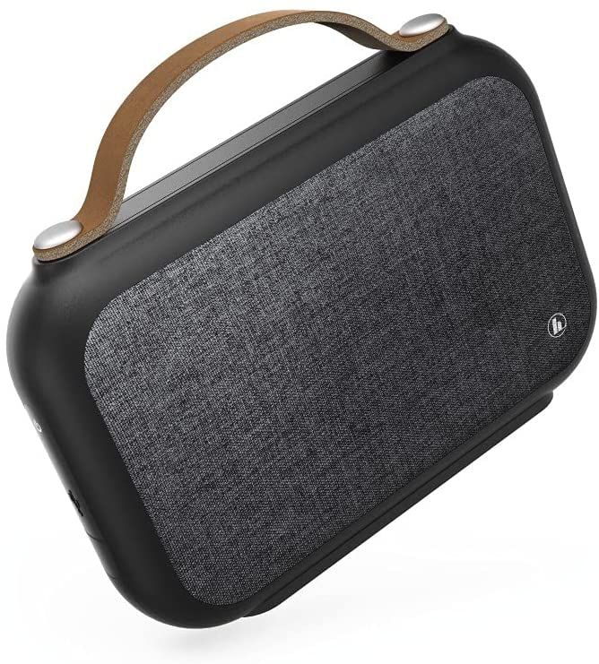 Altavoz portátil Bluetooth Hama Gentleman-L, 20W, resistente al agua IPX5, marrón gris