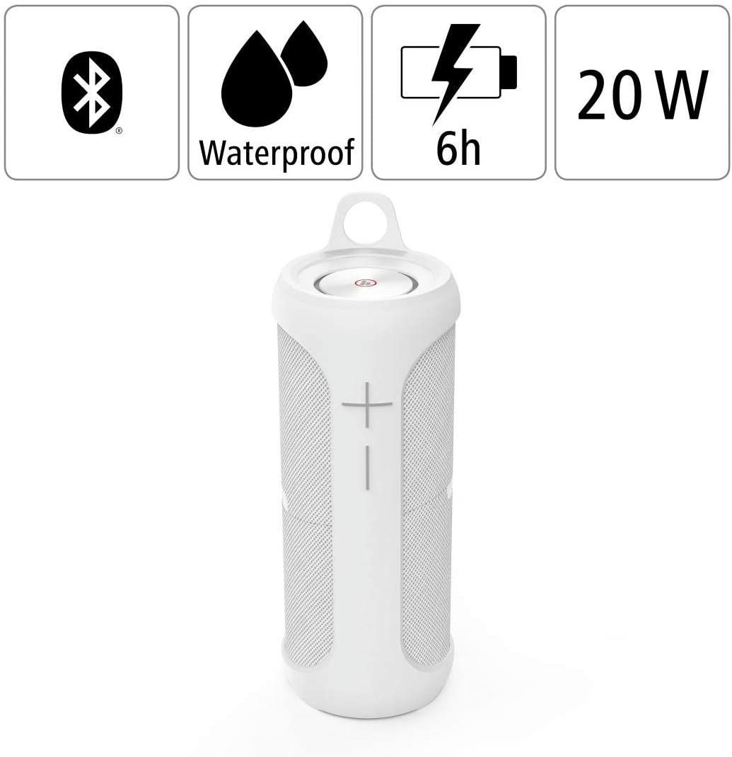 Hama Bluetooth Portable Stereo Speaker 20W White