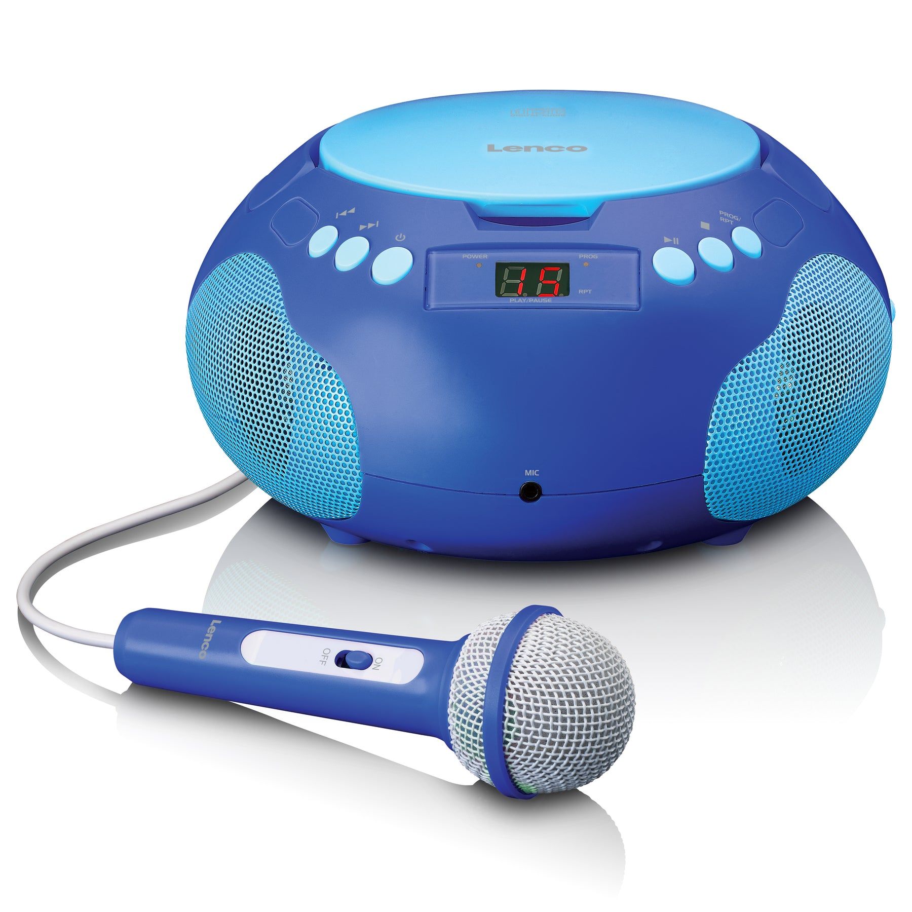 Lenco Mini Hi-Fi Radio/CD Player with Bluetooth Microphone