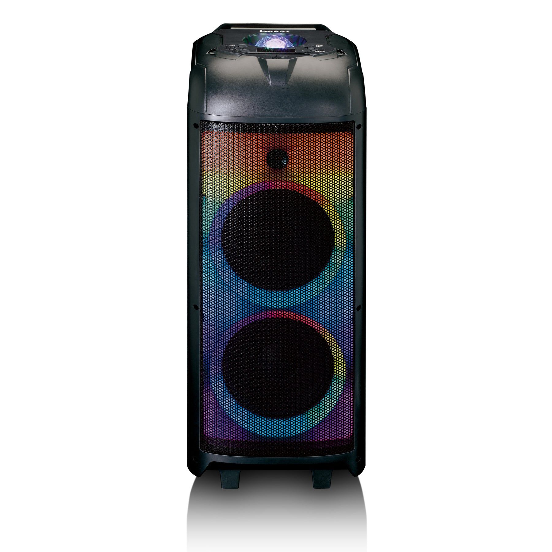 Lenco Mobile Speaker with LED Lighting and Disco Ball