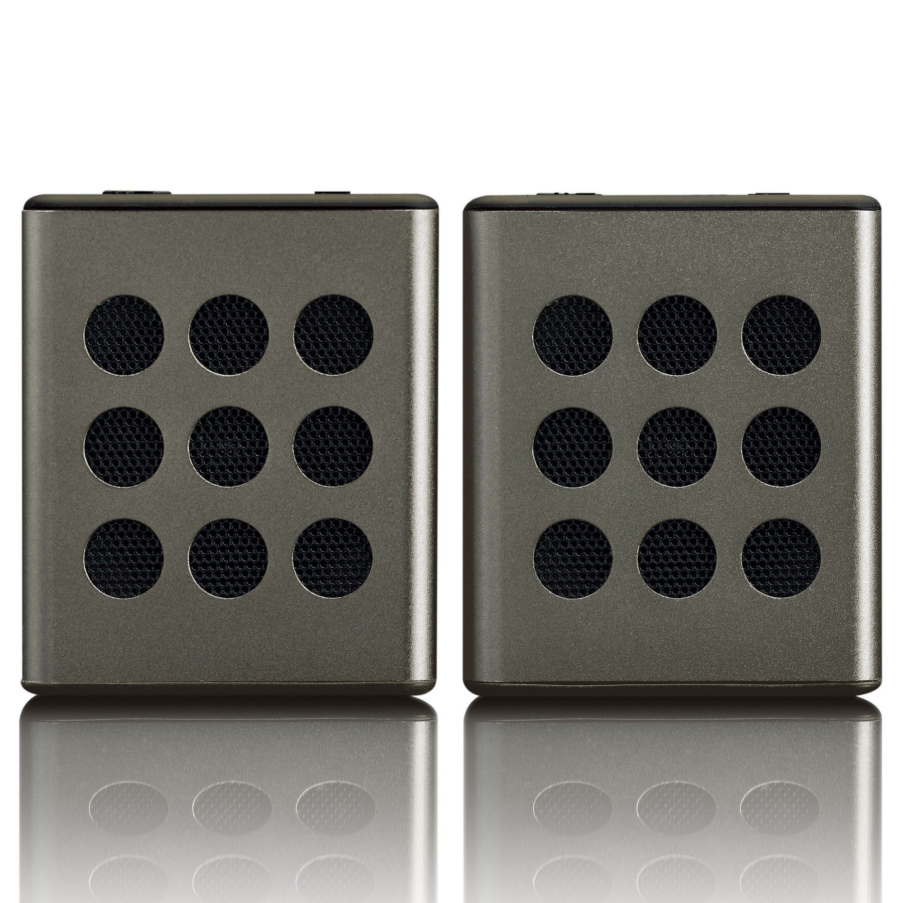 Lenco Bluetooth Stereo Speaker Set (8 Hours Battery Life) with Accessories, Grey