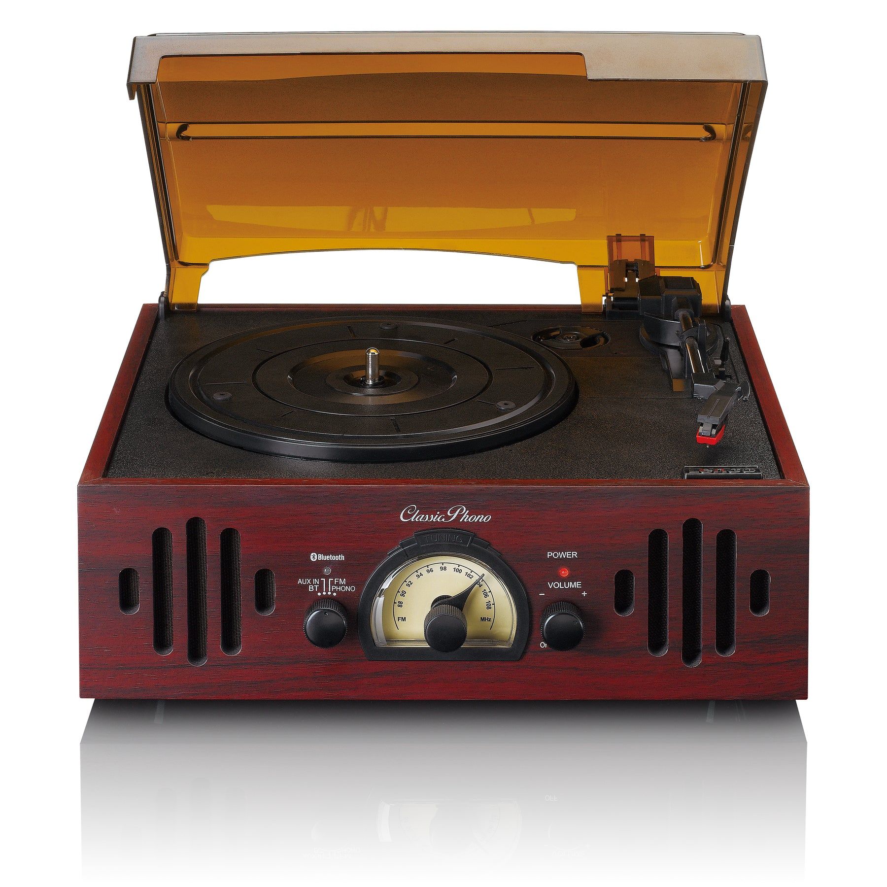 Lenco Retro Vinyl Plate with Integrated Speakers (Noyer)