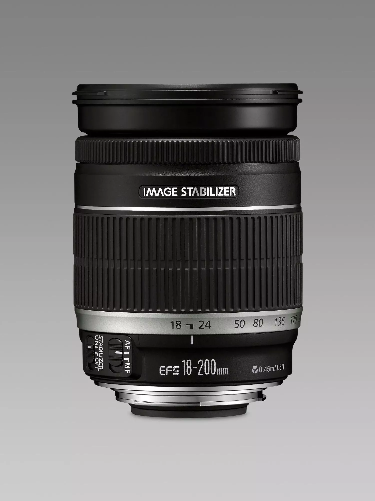 Canon EF-S 18-200mm f/3.5-5.6 IS Lens, Black