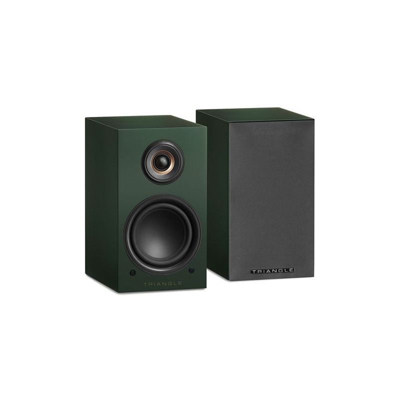 Triangle Active Bookshelf Speakers - Bluetooth - 2 x 50W - 2-Way - 89dB - Green