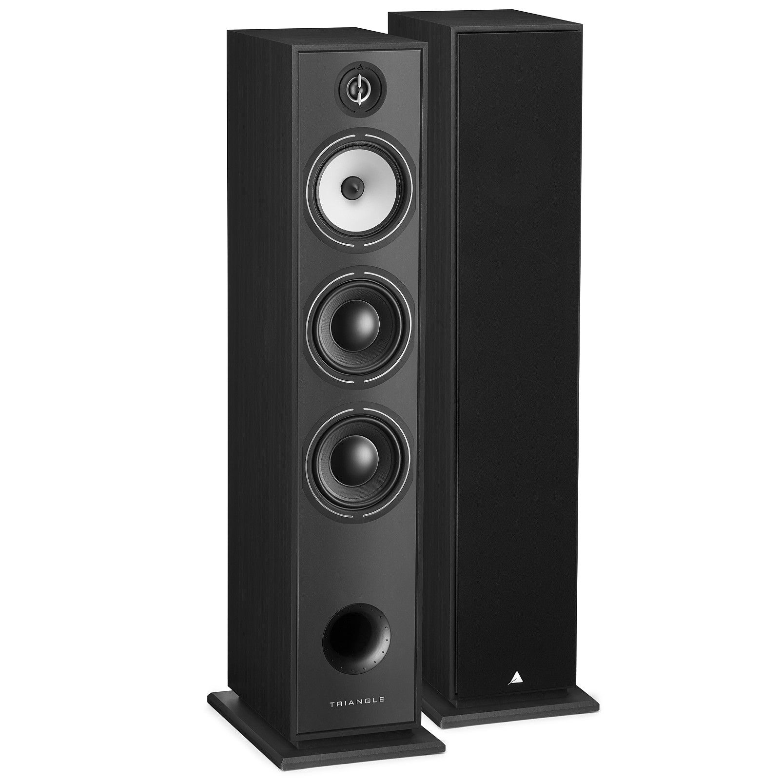 Triangle 3-Way Column Speakers - 150W - Black - 2-Year Warranty