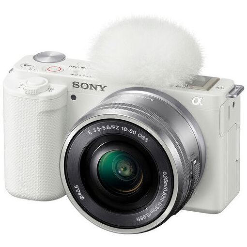Kit Sony ZV-E10 con sensor de 24.2MP y lente 16-50mm - Blanco