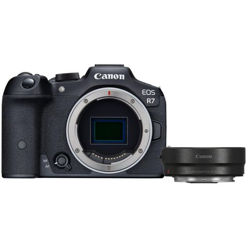 Canon EOS R7 Cuerpo solo + Anillo de adaptación EF-EOS R