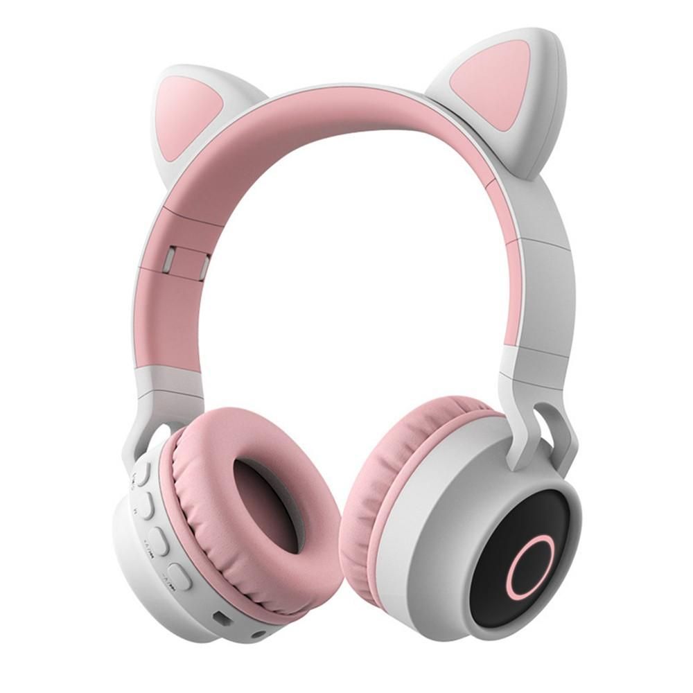 Faddish Cat's Ear Headset - Wireless Bluetooth 5.0 Game Earphones, Chargeable