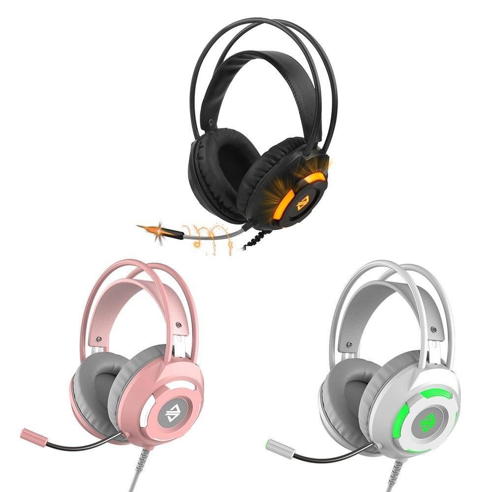 Stereo Gaming Headset with Noise Canceling Microphone - 50mm Drivers, Black