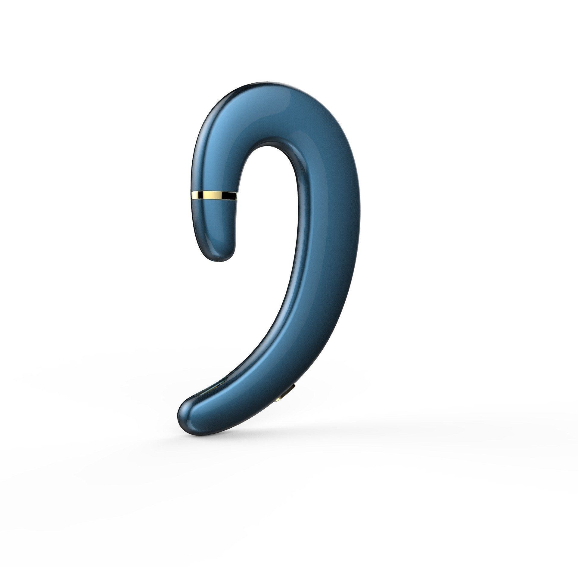 Casque sans fil Bluetooth à oreille suspendue, Bleu