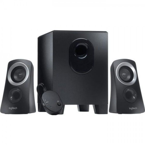 Logitech Z313 2.1 Speaker System - 25W - Black