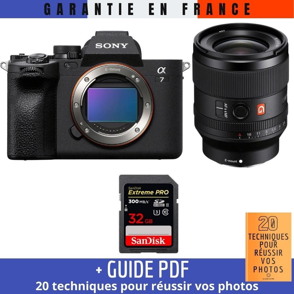 Sony A7 IV + FE 35mm f/1.4 GM + 1 SanDisk 32GB Extreme PRO UHS-II SDXC 300MB/s Card (Guide PDF '20 TECHNIQUES POUR RÉUSSIR VOS PHOTOS')