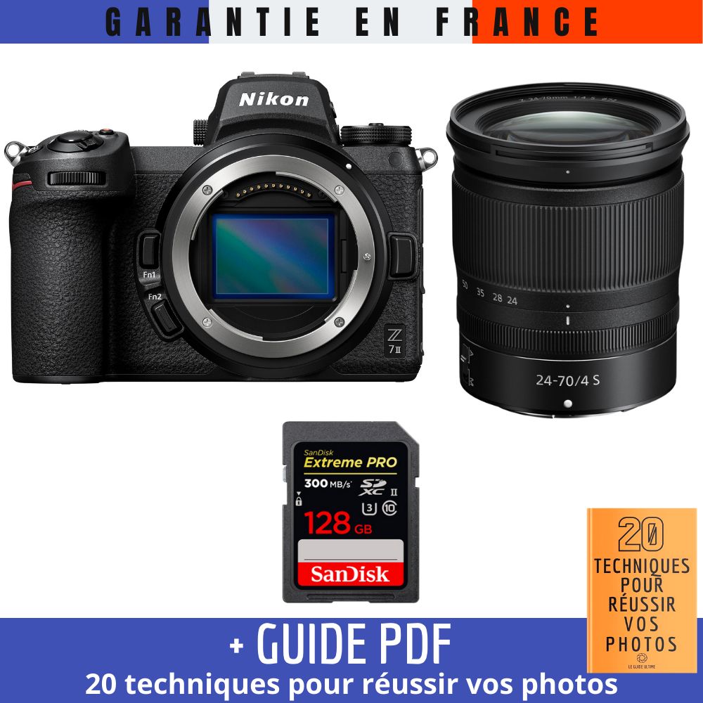 Nikon Z7 II Kit with Z 24-70mm f/4 S Lens and 128GB SanDisk Extreme PRO UHS-II SDXC Card