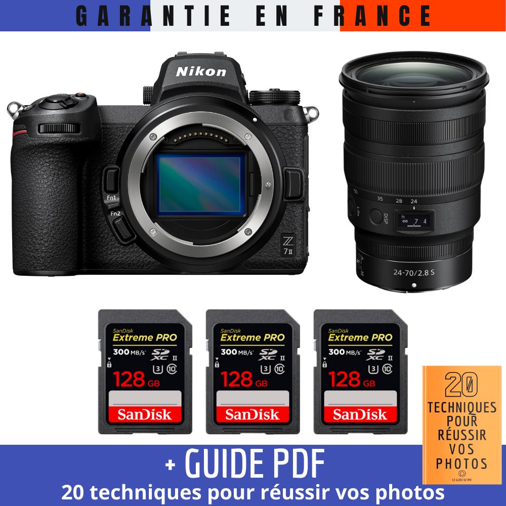 Nikon Z7 II Camera Kit with Z 24-70mm Lens and SanDisk Cards