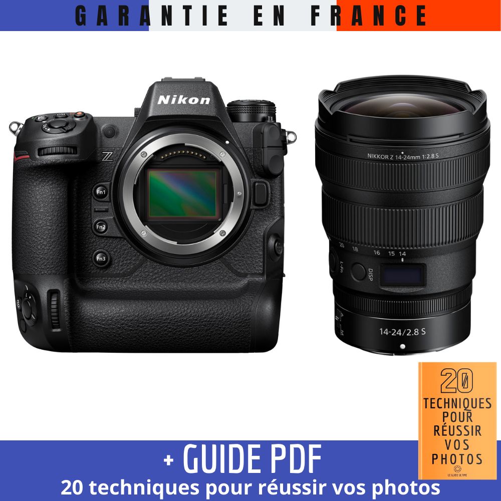 Nikon Z9 Camera Kit with Z 14-24mm f/2.8 S Lens + Guide PDF '20 TECHNIQUES FOR MASTERING YOUR PHOTOS'