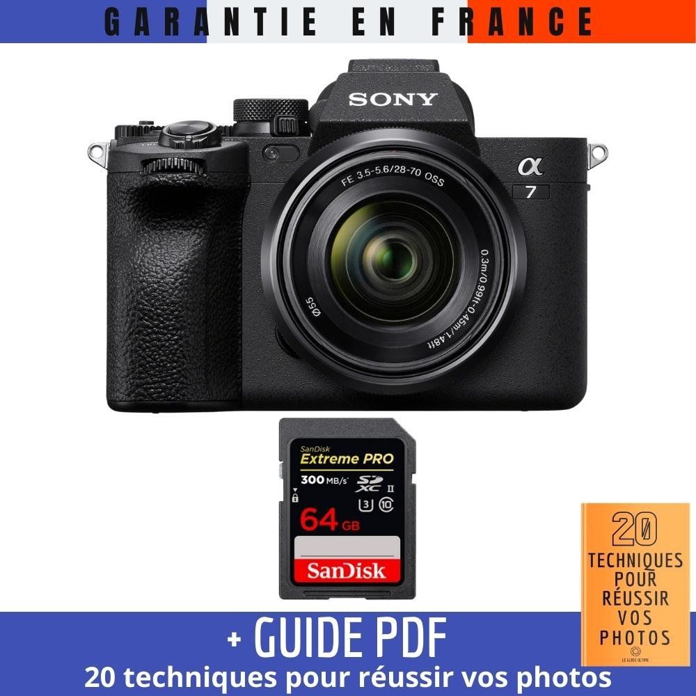 Sony A7 IV Mirrorless Camera + FE 28-70mm F3.5-5.6 OSS Lens + 1 SanDisk 64GB Extreme PRO UHS-II SDXC Card