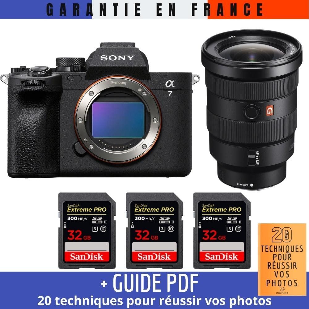 Sony A7 IV + FE 16-35mm f/2.8 GM Lens + 3 SanDisk 32GB Extreme PRO UHS-II SDXC Cards
