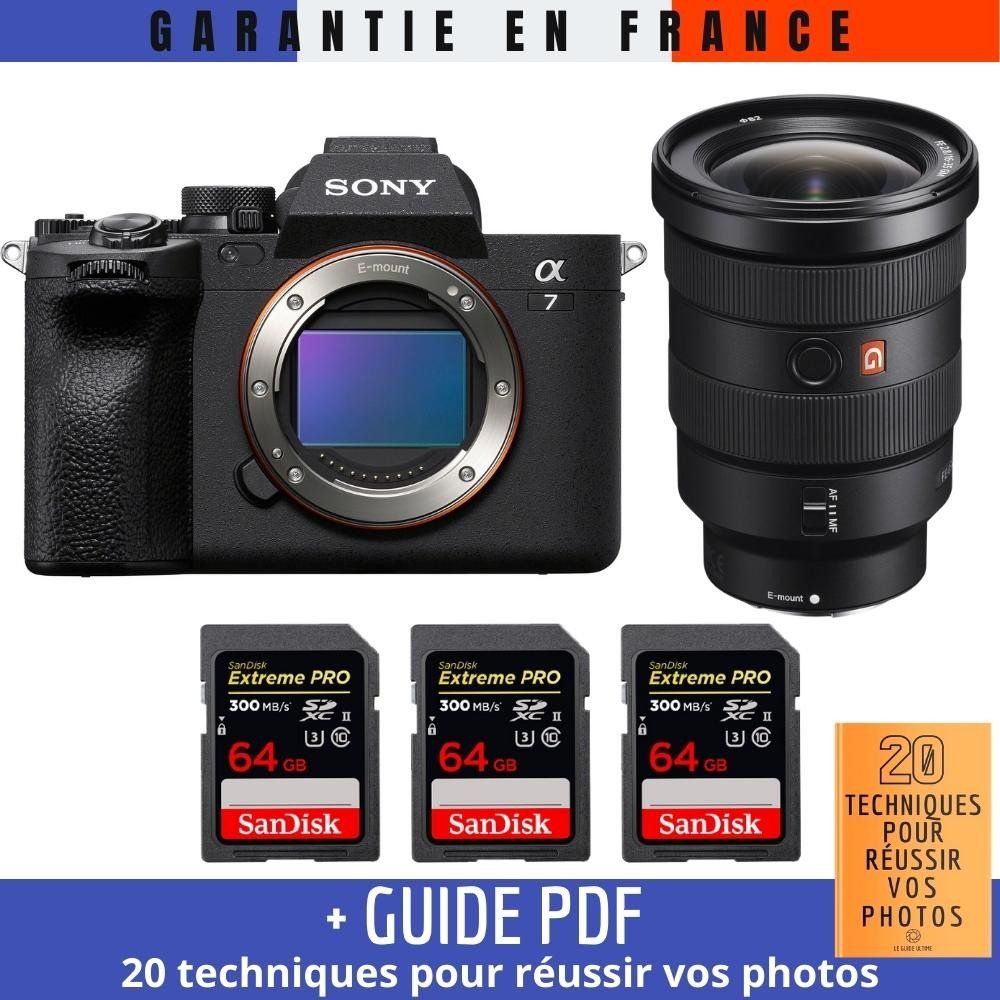 Sony A7 IV Mirrorless Camera + FE 16-35mm f/2.8 GM Lens + 3 SanDisk 64GB Extreme PRO UHS-II SDXC Cards