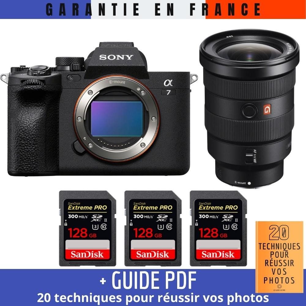 Sony A7 IV Camera Kit with FE 16-35mm f/2.8 GM Lens and 3 SanDisk 128GB Extreme PRO UHS-II SDXC Cards