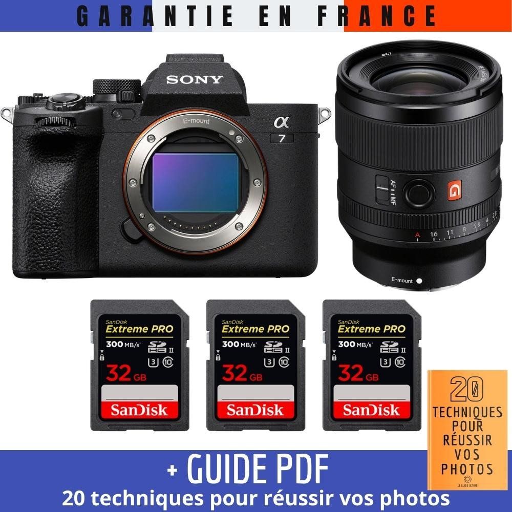 Sony A7 IV + FE 35mm f/1.4 GM Lens + 3 SanDisk 32GB Extreme PRO UHS-II SDXC Cards