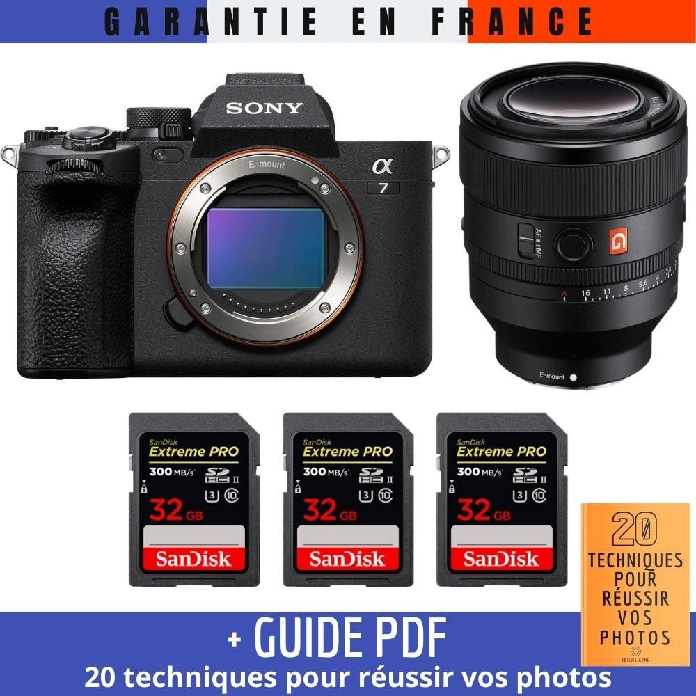 Sony A7 IV Camera with FE 50mm f/1.2 GM Lens + 3x 32GB SanDisk Extreme PRO UHS-II SDXC Memory Cards