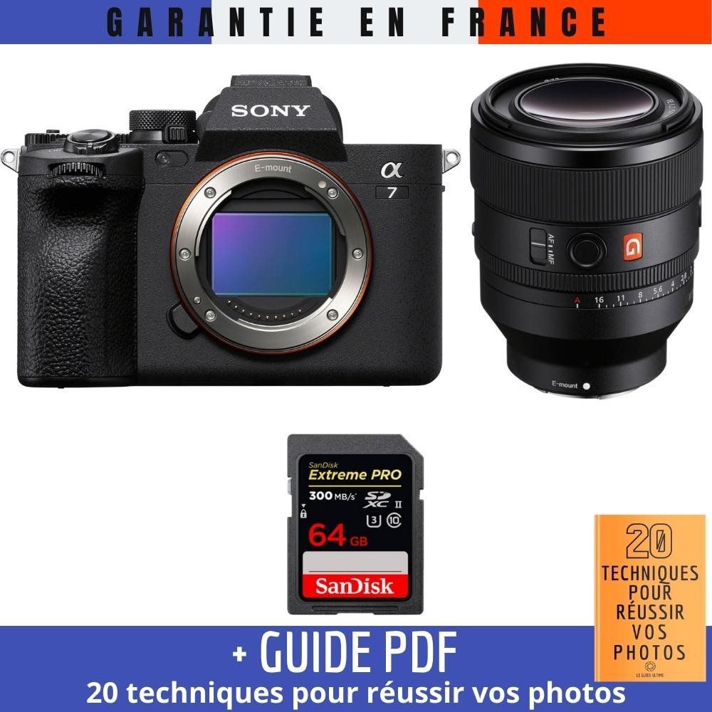 Sony A7 IV + FE 50mm f/1.2 GM Lens + 1x SanDisk 64GB Extreme PRO UHS-II SDXC Card + '20 TECHNIQUES POUR RÉUSSIR VOS PHOTOS' Guide