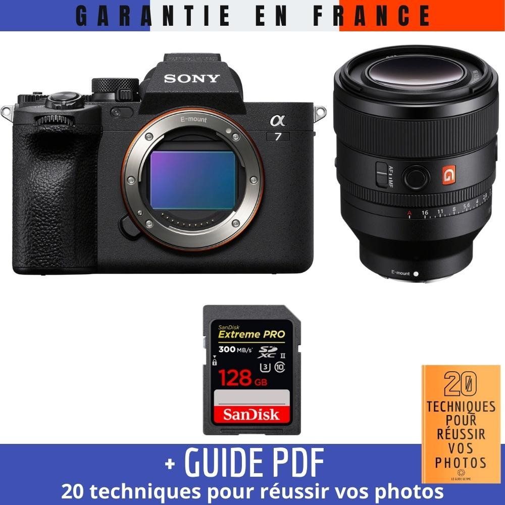 Sony A7 IV Camera + FE 50mm f/1.2 GM Lens + 1 SanDisk 128GB Extreme PRO UHS-II SDXC Card (300MB/s) + Guide PDF '20 TECHNIQUES POUR RÉUSSIR VOS PHOTOS'