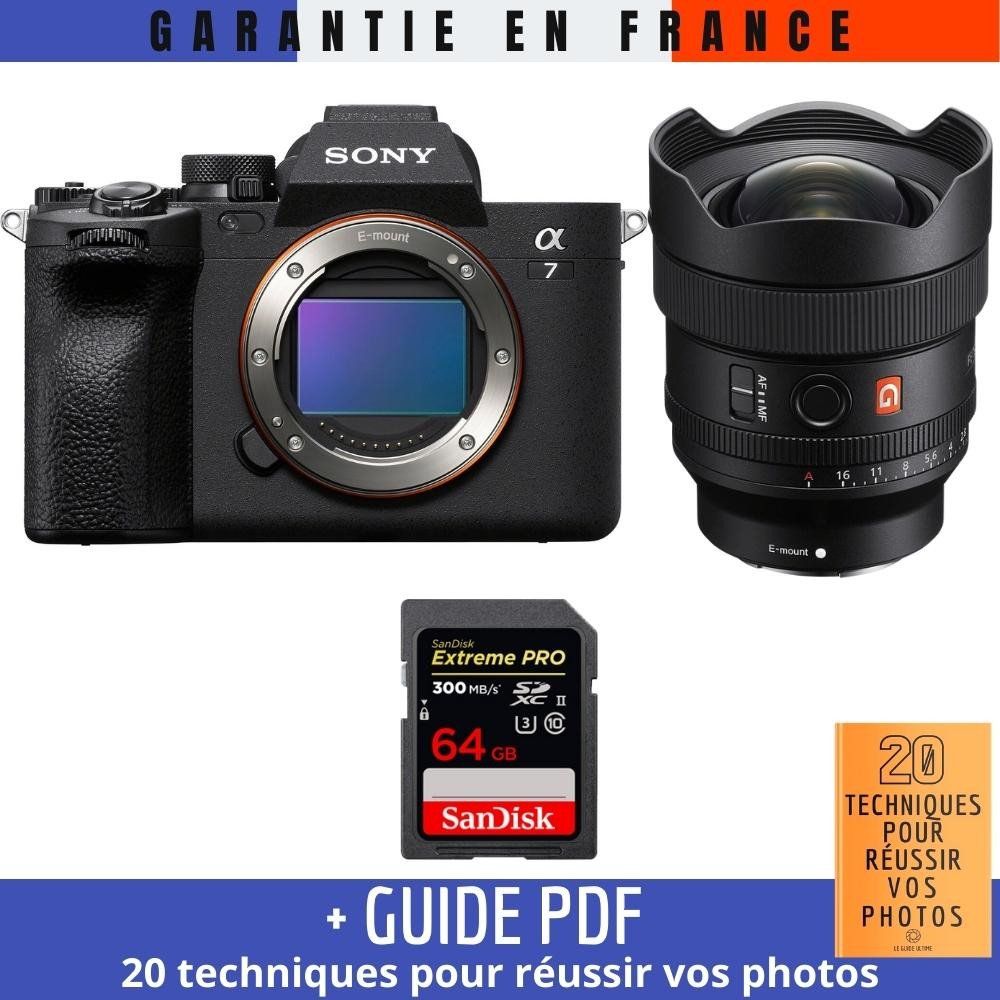 Sony A7 IV Camera with FE 14mm f/1.8 GM Lens, SanDisk 64GB Extreme PRO UHS-II SDXC Card and Photo Guide: 20 Techniques for Successful Photos